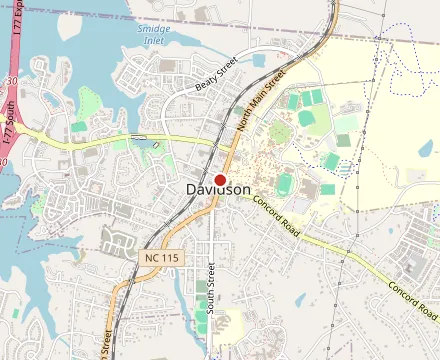 Map showing Kindred Restaurant