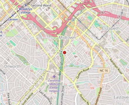 Map showing Mama Ricotta's