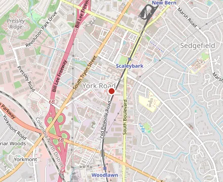 Map showing Brewers At 4001 Yancey