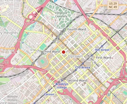 Map showing Deluxe Fun Dining