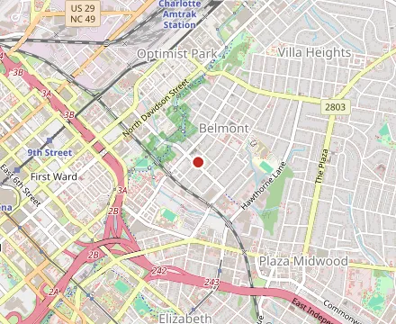 Map showing Ace No 3 - Belmont Village