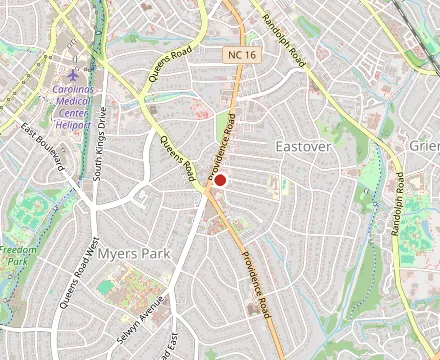 Map showing Napa on Providence