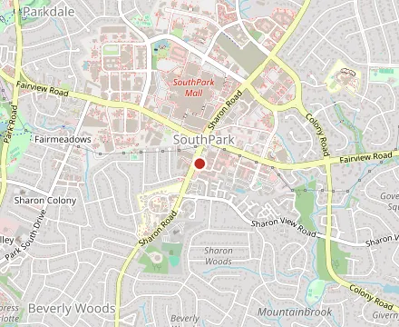Map showing Oak Steakhouse