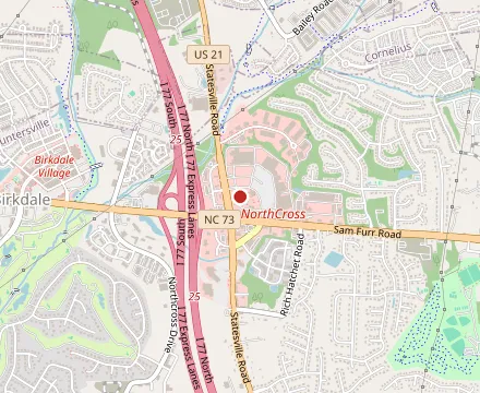 Map showing Link & Pin NorthCross