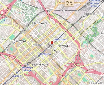 Map showing Geno D's Pizza