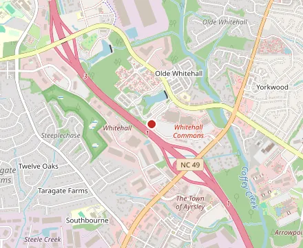 Map showing Blue Orchid